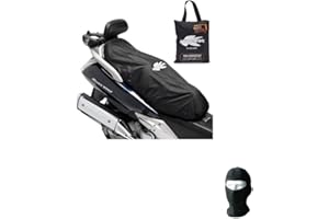 farbrothersonline Compatible avec Kymco CV3 Housse de selle imperméable anti-poussière KS210 avec bord élastique et sangle de fixation réglable, couverture universelle 114 x 53 cm