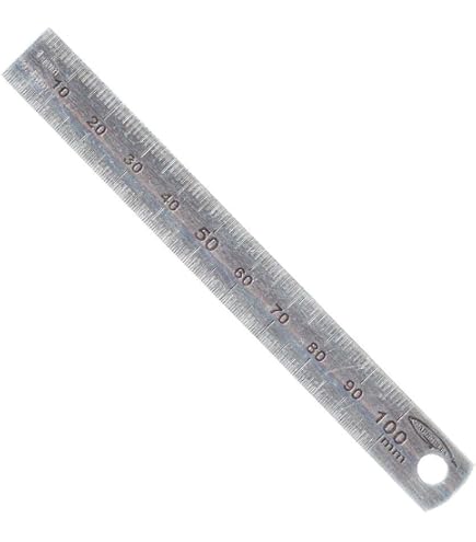3er-Set Metall-Lineale – 15, 20, 30 Cm, Edelstahl, Doppelseitige Skala Mm/inch