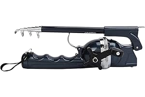 Tomantery Canne à pêche télescopique Pliable et pour Adultes pour pêcheur en Plein air pour la pêche