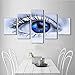 Produktbild Leinwände drucke Kunst Bild Poster kein gestaltetes hd leinwand Dekoration fünf rennen Pferd leinwand malerei Hotel dekorative malerei 30 * 40 * 2 + 30 * 60 * 2 + 30 * 80 * 1yacart-15
