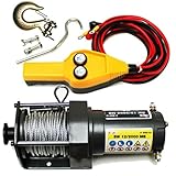 Übersetzung 153:1 15 Meter Drahtseil mit 4,0 mm Ø Max. Last: 1,8 Tonnen über Umlenkung (nicht im Lieferumfang enthalten) Außenmaß Fernbedienung LxBxH: 23x7,5x6 cm Befestigungs-Grundplatte LxB: 13,5x10 cm L x B x H: 290 x 100 x 110 mm Gewicht 6,3 kg