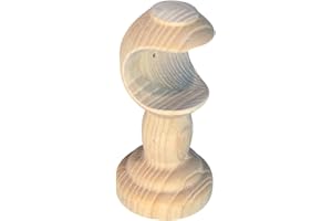 LISTER CARTWRIGHT 33 mm Ribbed Ball Fixed Length Wood Curtain Poles Premium Quality ASH Bracket