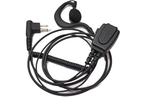 Proxel PJD-1303C MICRO-AURICOLARE CON SUPPORTO CAVO SPIRALATO PER MOTOROLA GP-300/110 MIDLAND G15/18 - YAESU FT-4X