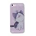 Produktbild iPhone 5 5S SE Hülle, Chreey Glitzer Handyhülle Niedlich Mode Süß Temperament Muster Weiche TPU Silikonhülle Skin Case Ultra Dünn Kratzfest Hülle Backcover [Nette Katze]