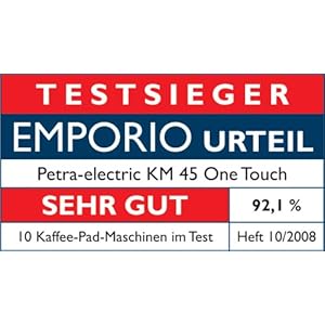 Amazon.de: Petra KM 45.00 Kaffeepad-Automat / Testurteil