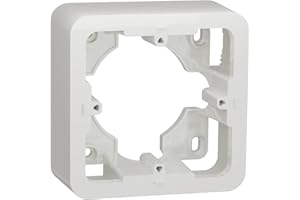 Schneider Electric - Unica - Caja sobresaliente - blanco - 1 poste - NU840218