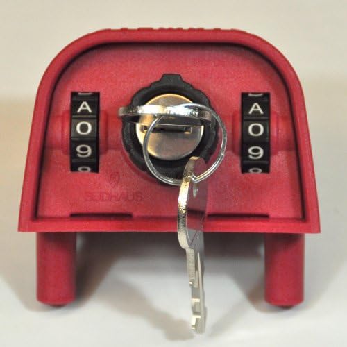 Original Sud Household Waste Bin Wheelie Bin Lock Gravity 2310 with Combination Lock and Lock Cylinder with Standard Lid