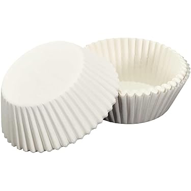 Pirottini Di Carta Premium LILY COOK Per Muffin E Cupcake - Diametro 7,5 Cm, Bianco, Confezione Multipla - Foto 4