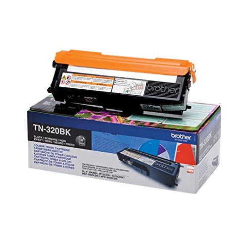 Brother Original Tonerkassette TN-320BK schwarz (für Brother HL-4140CN, HL-4570CDW, HL-4150CDN, HL-4570CDWT, DCP-9055CDN, DCP-9270CDN, MFC-9460CDN, MFC-9970CDW, MFC-9465CDN)