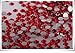 RayLineDo® Pack of 1000 x 2mm Flat Back Rhinestones Diamante Acrylic Gems Scatter Diamonds Wedding Party Table Confetti Crystals Decoration Mixed Red- High Quality