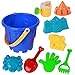 Price comparison product image Ciaoed Children's Beach Toy Play Set large sand bucket kids toys Beach Mold parent-child communication(9 piece)