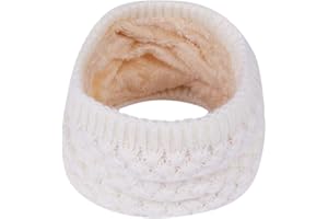 TOMORTSUN Kinder Schals Baumwolle Kinder Loop Schal Strickschal Herbst Winter Warmer Fleece Flauschig Schal Halsband Halswärmer Rundschal Kleinkinderschals für Jungen Mädchen