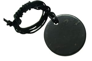 DOJA Barcelona | Colgante Shungit Circulo | Collar Shungita Piedras Circular