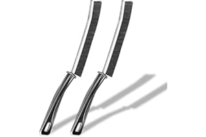 KOKSI Crevice Cleaning Brush for Bathroom Kitchen Bathtub Toilet Gap Cleaning Tool with Ergonomic Handle All Purpose Cleaning Product, Pack of 2