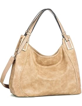 IN ANGEL Handtasche Damen Henkeltasche Umhängetasche Crossbody Hobo Tasche Schultertasche Damen PU Leder Handtasche...