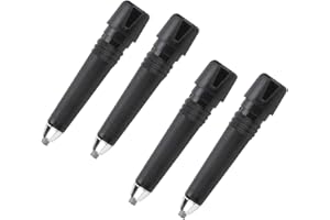 Jzhen 4pcs Pointe de Bâton de Randonnée, Embouts pour Bâtons de Marche, Pointe de Tige en Caoutchouc, Remplacement de Pointe de Poteau de Randonnée