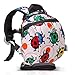 Child Safety Harness, Mini Backpack with Rein (9", Ladybug Pattern)