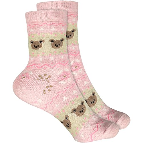 Preisvergleich Produktbild cosey - bunte Socken in Bär Design pink (33 – 40) - 2 Paar