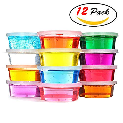 KiddosLand DIY Crystal Slime Kit for Kids 12 Colors for Boy Girl 3+ years Up