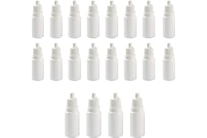 CERIOLL Flaconi Di Colliri Flaconi Di Plastica, Flaconi Contagocce Vuoti Liquidi, 20 flaconi Flacone Contagocce Contenitore, Flaconi Contagocce Comprimibili Liquidi, Bottiglie Per Contagocce in Plastica 10ml