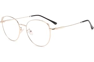 DOLLGER Blaulichtfilter Brille Anti Blaulicht Brille Computerbrille Katzenauge ohne sehstärke Metallgestell Brille Pc Gaming Bluelight Filter Uv Blockieren Blaue Licht Glasses Damen