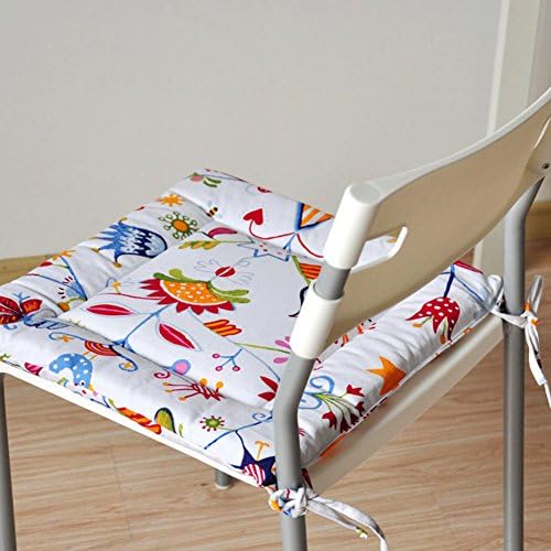 VDEGHSDGHFDDS Thickening chair cushion,Office seat cushioning Fabric dining chair cushion Computer cushion Box students simple chair pad-F 40x40cm(16x16inch)