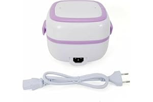 FUTCHOY Mini cuiseur à riz avec fonction de maintien au chaud, cuiseur à riz avec cuillère, insert vapeur 1 l 200 W, design multifonction pour cuisiner, cuire à la vapeur et garder au chaud, boîte à sandwich
