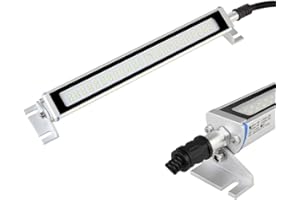YJINGRUI Lámpara de trabajo para máquinas CNC 115° Plegable Lámpara de trabajo industrial IP68 Impermeable A Prueba de Explosión Iluminación de taller Garaje (110~220V, 282mm 10W)