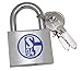 Produktbild Für Anhänger von Schalke 04 Vorhängeschloss mit eigener Gravur Geschenkidee
