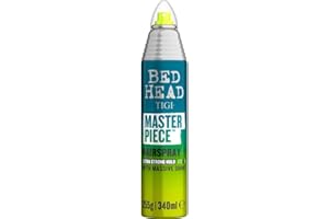 Bed Head by TIGI Masterpiece Hairspray – Extra Strong, Freeze Hold Hair Styling Spray for Women & Men, Professional Salon Shine Hair Care, Frizz Control, Glossy Finish, Unisex Style for all Hair