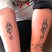COKOHAPPY 5 Sheets Mamba Death-Eaters Dark Mark Skull Temporary Tattoo for Men Women