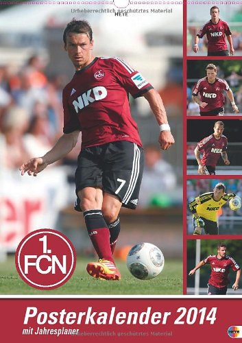FC Nürnberg Posterkalender 2014: Jahresübersicht 2014 mit Spielergeburtstagen