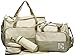 TechnoTec Multi-Function Baby Diaper Nappy Bag/ Mummy Changing Set Handbag (Pack of 5, Khaki)