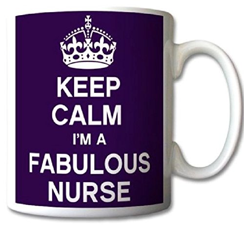 Keep Calm I'm A Fabulous Nurse Mug Cup Gift Retro by GrassVillageTM