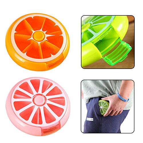 Cadillaps 7 Tage Medikament Box Tablettendose Vitamin Aufbewahrungsbox Pillendose - 7