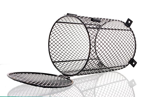 Tropic Shop - Bombilla - Cesta Small aprox. 12 cm de diámetro, aprox. 16 cm de alto/lámpara rejilla protectora