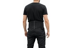BLACKWILD THE RIDER'S SKIN BLACKWILD Cintura renale | Supporto e comfort per sport e attività | Cintura renale moto uomo e donna | Design traspirante per la stabilità della schiena - Ideale per motociclismo, fitness