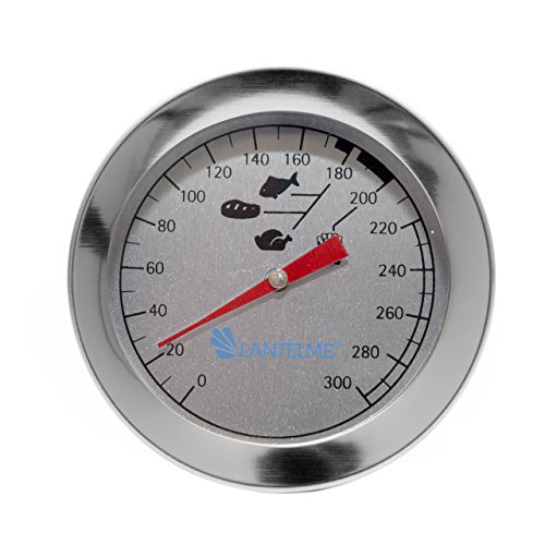Fritteusen – Öl – Fett Thermometer 300 °C Edelstahl mit Clip Halterung . Bimetall und Analog - 2