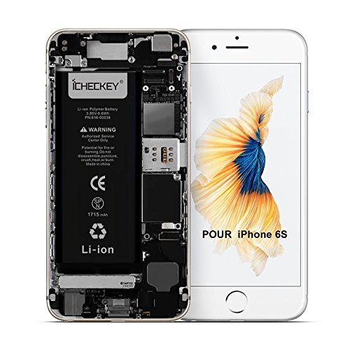 ICHECKEY Batterie pour iphone 6s de Lithium-ION en Set Batterie Rechargeable Haut capacit   Kit d outils Compatible Avez iPhone 6s Outils  Manuel du P