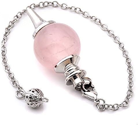Carrie Baby JS Direct Natural Reiki Healing Crystal Gemstone Pendulum Pendant Necklace