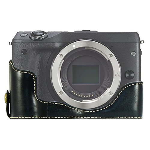 First2savvv Gehäusehälfte präzise Passform PU-Leder Kameratasche Fall Tasche Cover für Canon EOS M3