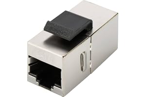 DIGITUS Keystone-kopplare Cat-6 skärmad - 2x RJ45-uttag - 250 MHz 1GBase-T Class-E - metallhölje