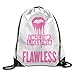 Produktbild Funny Caps I Woke up Like This Flawless,LadiesDrawstring Bags,Bundle Pack,Shoulder Bags