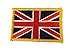 Produktbild blau & Gold Union Jack, Armee, England, Vereinigtes Königreich, patriotisch Flagge Eisen Aufnäher Kleidung Aufnäher von fat-catz-copy-catz