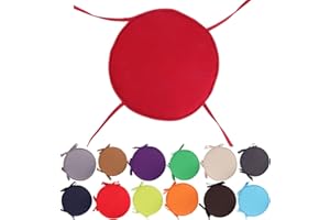 FANLULU Cuscini colorati per sedie da interni/esterni Cuscini rotondi per sedili Cuscini da giardino per patio, per la casa - Diametro 30 cm/11,2 pollici,cuscini da giardino rotondi per sedili