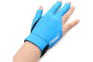 CUESOUL I guanti da biliardo Mano sinistra/destra del ponte - Adatto per giochi di biliardo/snooker/carrozzella