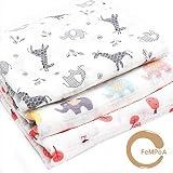 👶 POSIBILIDAD DE USO MÚLTIPLE - Mantas grandes, colchas cuadrados de 120 cm x 120 cm, por lo tanto muy versátiles y para usos múltiples, mantas para cunas y cochecitos, pañales lavables, baberos, mantas de lactancia para una posible regurgitación y para su privacidad. la funda del asiento del automóvil, la alfombra de juego y, por supuesto, para envolver, a su hijo para transmitir seguridad y tranquilidad, son solo algunas de las formas de usar estas hermosas muselinas.