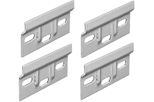 SCARFELL 4 x Kitchen Cabinet Hanging Bracket Wall Mounting Hanger Plate 63 x 38mm