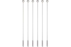 Viners Barware Cocktail Stirrers Gift Set | Reusable Stainless Steel Swizzle Sticks with Gift Box | 6 Piece