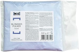 M:C Meister Coiffeur Blondierpulver Classic – staubfreies Blondierpulver für Strähnen, Balayage & Komplettblondierung – Aufhellung bis zu 7 Tonstufen – professionelle Friseurqualität, 500 g